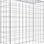 Gabiona Anbaukorb, 100x100x30cm, Maschenweite 10x10cm, aus galvanisiertem Drahtgitter.