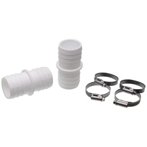 Summer Fun Schlauchverbinder Set, 2 Stück, für 38 mm Schläuche, inkl. 4 Schlauchklemmen.