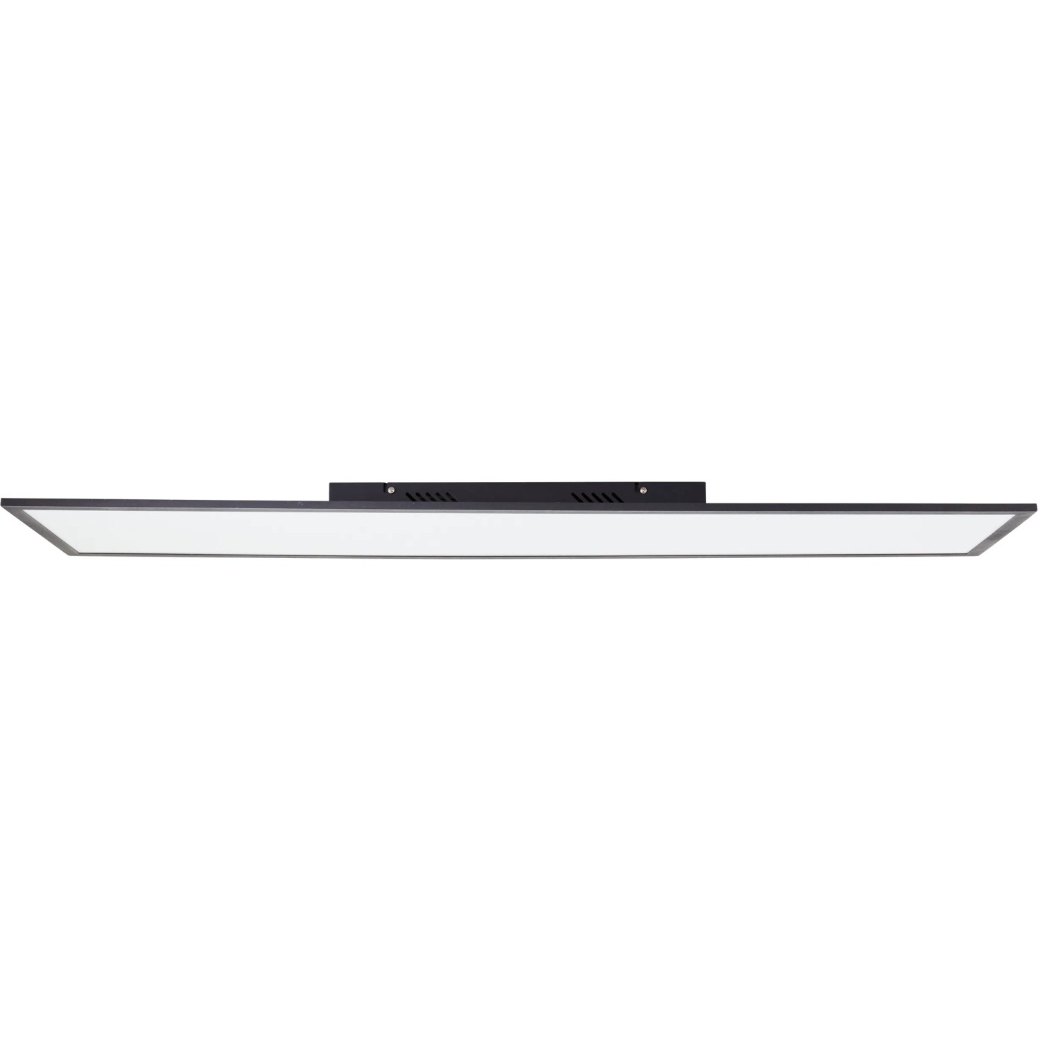 Schwarzes, dimmbares LED-Panel Jacinda, 120x30 cm, für Deckenmontage. Moderne LED-Deckenleuchte.