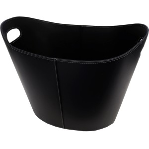 Firefix Kaminkorb Leder mit zwei Griffmulden 31 cm x 39 cm x 39 cm