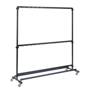 Veba Garderobenständer Nordic, silber/schwarz, mit 104 Haken, mobil und koppelbar.