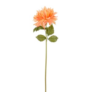 Orangefarbene Kunstpflanze Dahlie von Mica Decorations, 61 cm hoch.