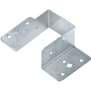 Balkenschuh Verzinkt Typ A, 50x65 mm, zur Holzverbindung im Außenbereich.