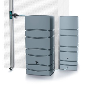 Waterform Regentonne Aqua Tower 350 l Grau
