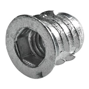 Hettich Eindrehmuffe M6/8 mm, 8 Stück, Stahl, für Möbelausstattung.