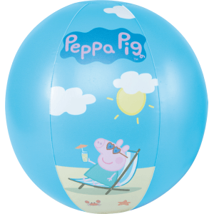 Happy People Peppa Pig Wasserball, blau mit Peppa Pig Motiv.
