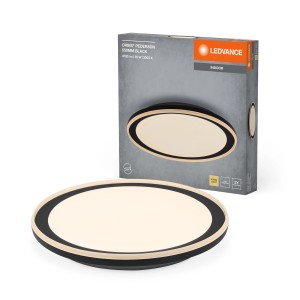 Ledvance LED-Deckenleuchte Orbis Pederson, schwarz, Ø 55cm. Moderne Deckenlampe für Innenräume.