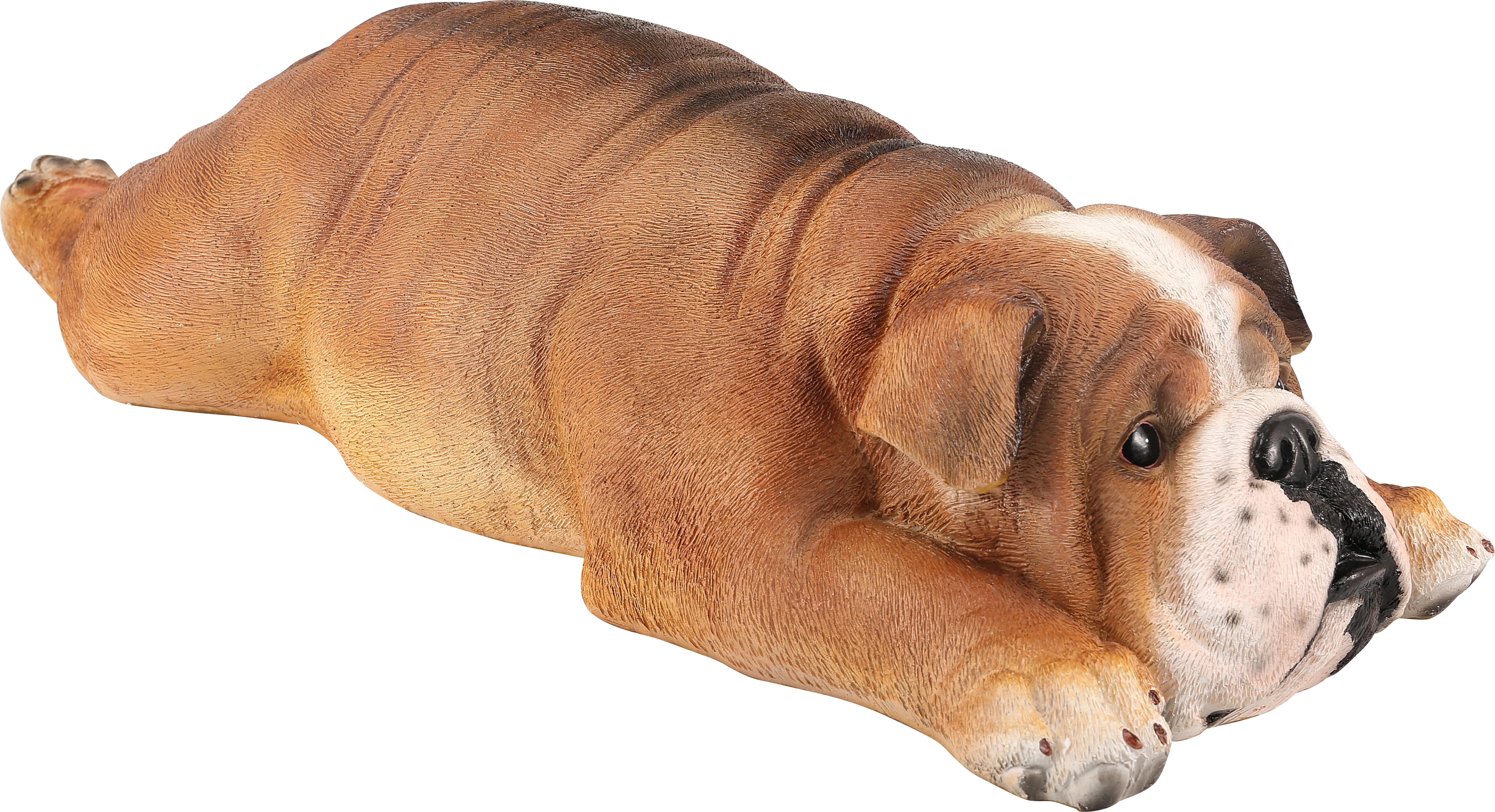 Deko-Figur Hund liegend aus Polyresin 60 cm x 24 cm x 15 cm
