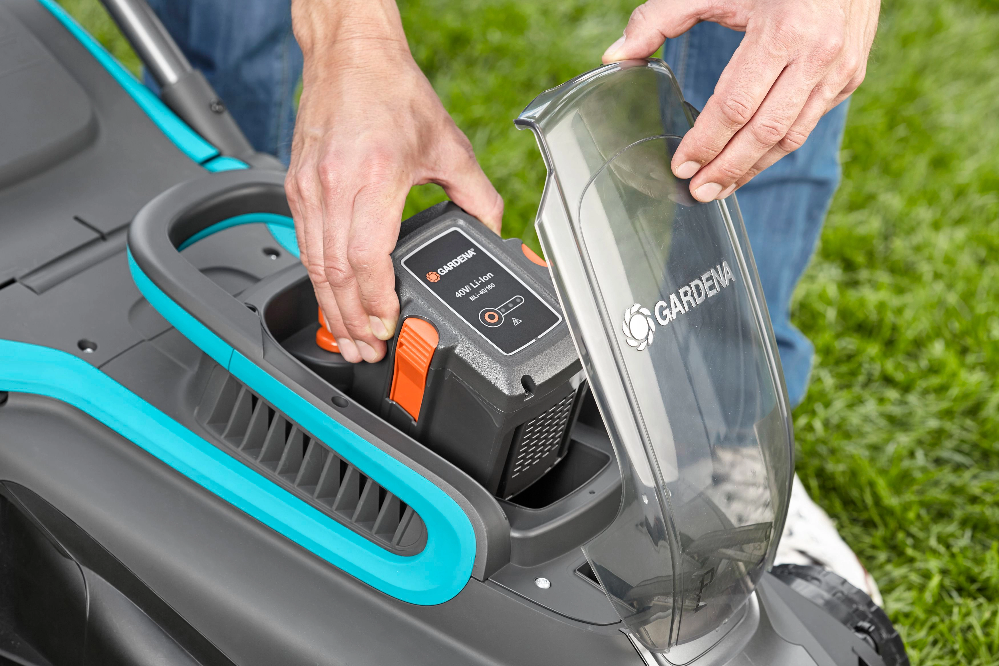 Gardena AkkuRasenmäher Set PowerMax Li40/37 inkl. Akku und Ladegerät