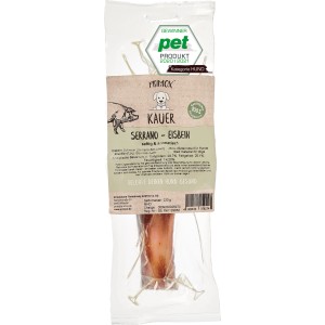 Primox Hunde-Snack Kauer Klassik Serrano Eisbein, 1 Stück. Getrockneter Natursnack für Hunde.