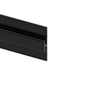 Schulte Flächenverbinder für Duschrückwand DecoDesign, 210 cm, Schwarz.