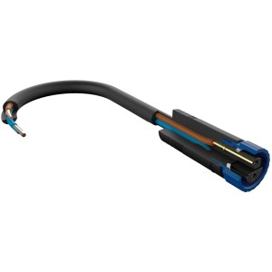 Paulmann Plug & Shine Kabel, 1m, 1 in-3 out, schwarz, für Außenbeleuchtungssysteme.