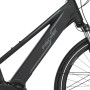 Detailaufnahme: Graues Fischer E-Bike Trekking-Rad Viator 4.1i Damen mit Trapezrahmen.