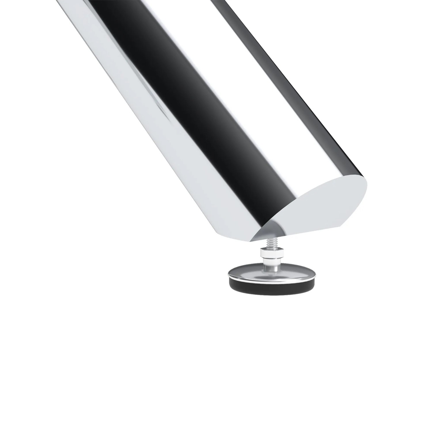 okwish Esstisch mit Glas Metall Wohnzimmer Rundtisch 80x80x76cm Silberfarben_10