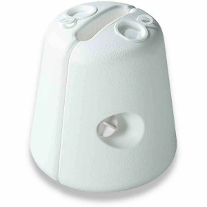 Weißer, befüllbarer Pavillonständer Elefant von Enna Plastica aus Kunststoff, 2-teilig.