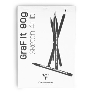 Clairefontaine Skizzenblock Kraftblock A4 Weiß 80 Blatt 90 g