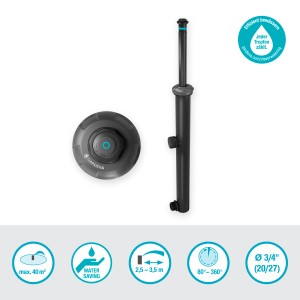 Gardena MD40/300 Versenkregner für Rasen bis 40m², Teil des Sprinkler-Systems.