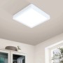 Quadratische, weiße LED-Deckenleuchte Fueva-Z von Eglo, 21x21 cm, smarte Lichtsteuerung.