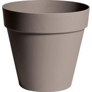 M Collections Pflanztopf Rio, Ø 39 cm, Taupe, aus Polypropylen, für Innen- und Außenbereich.