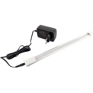 REV Ritter LED-Unterbauleuchte XS, 30 cm, silber, mit Netzteil. Kompakte Küchenleuchte mit Touch-Schalter.