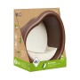 Elho Vogelfutterhaus Organic, 25 cm, braun-weiß. Modernes Design für Garten und Balkon.