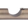 Mydeco Gardinenstangen-Halterung, 2-läufig, bronziert, Ø 2,5 cm für Stilgarnituren.