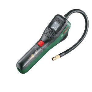 Bosch EasyPump Akku-Druckluftpumpe (3,6 V) mit Display und Schlauch für Reifen, Bälle und mehr.