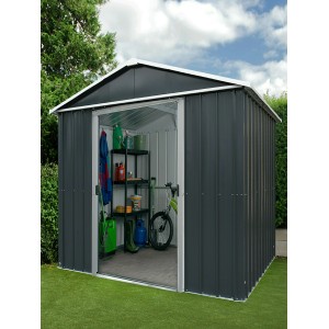 Yardmaster Gerätehaus Heidelberg 65AEYZ Anthrazit B x T: 186 cm x 125 cm