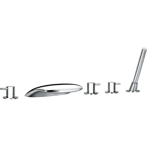 Ottofond Cascade Schwallarmatur für Whirlpool-Badewanne, Chrom