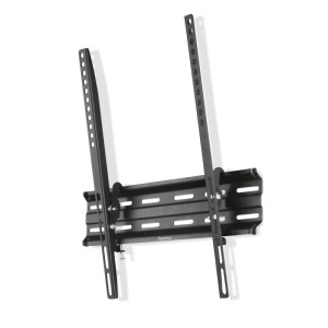 Schwarze, neigbare Hama TV-Wandhalterung für 81-165 cm (32-65 Zoll) Fernseher bis 35 kg.