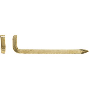 Stahlhaken Vermessingt Ø 3,5 x 60 mm 10 Stück