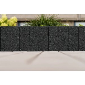 Diephaus Palisade Limos Piccolo Basalt, 40x10x10 cm, zur Beet- und Wegeinfassung im Garten.