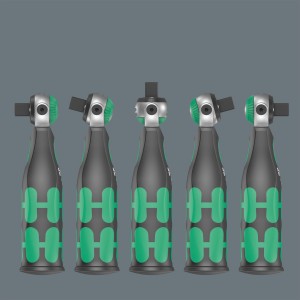 Wera Zyklop Pocket 1 Set, 13-teilig. Kompaktes Schraubendreher-Set mit Knarre und Bits.