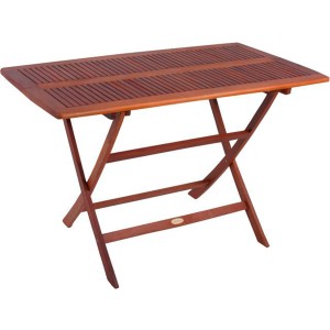 Rechteckiger Garden Pleasure Klapptisch Orlando aus Holz, naturfarben, 70x120 cm.
