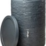 Garantia Regenspeicher Muro 260 l in Grau mit Steinoptik und abnehmbarem Deckel.