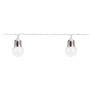 LED-Party-Lichterkette mit 30 transparenten Glühbirnen für stimmungsvolle Beleuchtung.