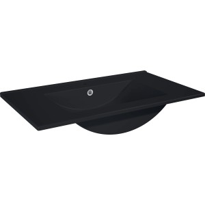 Maximus Waschbecken Kyra Schwarz Matt 80 cm