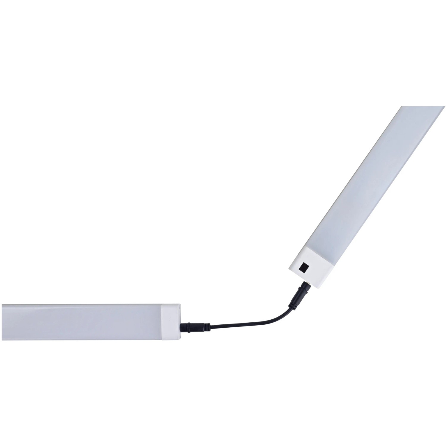 Weiße e2 elektro LED-Lichtleiste Plan S, 10 W, 3.000 K, für Unterbau oder Decke, mit Kabel.
