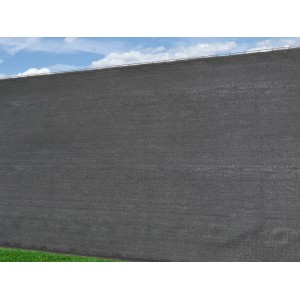 Floraworld HDPE Sichtschutzmatte in Anthrazit, robust und witterungsbeständig.