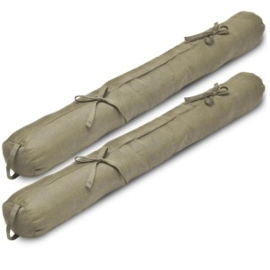 2er Set Beautissu Zugluftstopper Viento, 100cm, Taupe, Tür- und Fensterdichtung.
