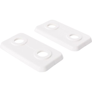 Sanitop-Wingenroth Doppel-Klapprosette 15 mm Weiß 2er Set