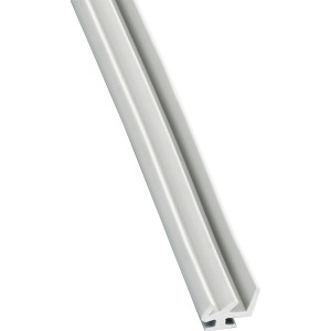 Hellgraue Dichtlippe (10 m) für Alu-Profile zur Kunststoffbedachung.