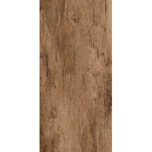 Feinsteinzeug Bodenfliese Durmast Braun, 20x120 cm, Holzoptik, ideal für Innen- und Außenbereich.