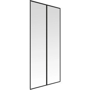 Windhager Magnetvorhang Anthrazit, 110x220cm, Insektenschutz für Türen.