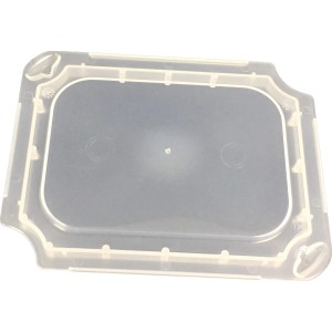 Eurobox-System Deckel für Einsatzkasten 1/8 gekreuzt Transparent