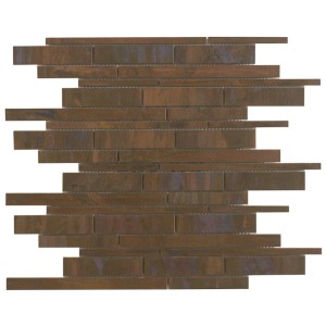 Mosaikmatte Slim Metall Kupfer 30,5 cm x 30 cm