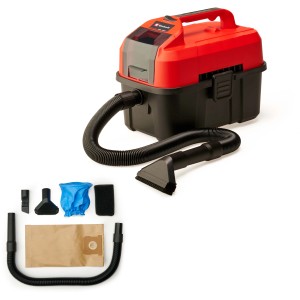 Einhell Akku-Nass-Trockensauger TE-VC 18/10 Li-Solo mit Zubehör.