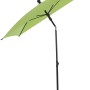 Grüner Siena Garden Marktschirm, 140x210 cm, mit Knickfunktion für optimalen Sonnenschutz.