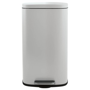 Weißer Spirella Kosmetikeimer Akira, 50 l, mit Pedal und Inneneimer.