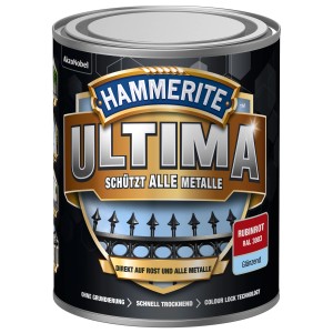 Dose Hammerite Ultima Metallschutzlack, Rubinrot glänzend. Rostschutz, Grundierung und Lack in einem.